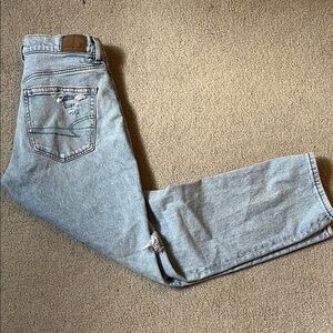 American Eagle Outfitters Light Blue Straight Leg Jeans
